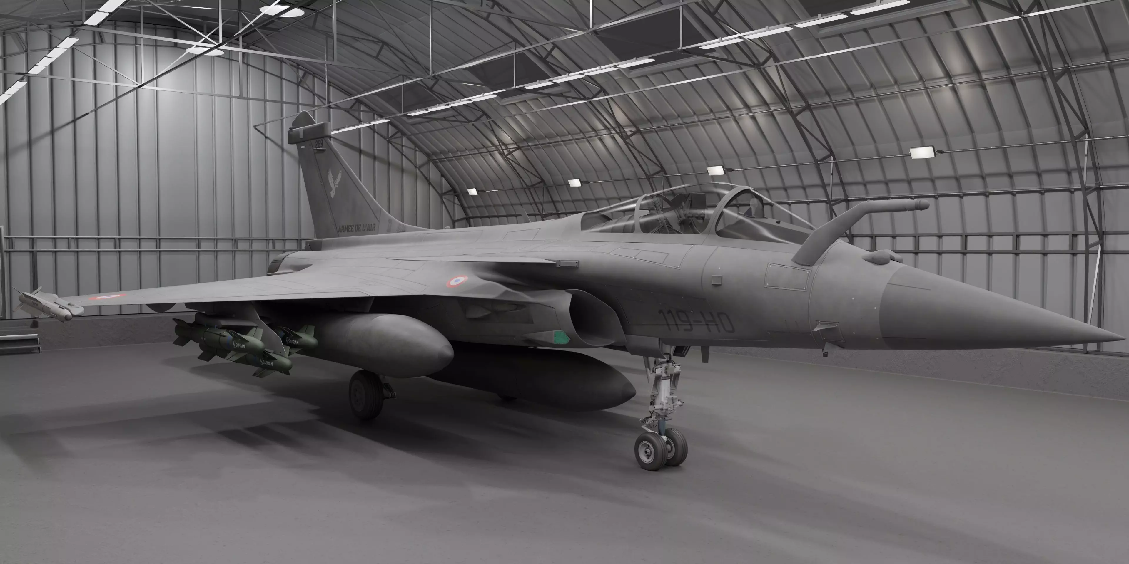 Dassault Rafale B 3D model_0