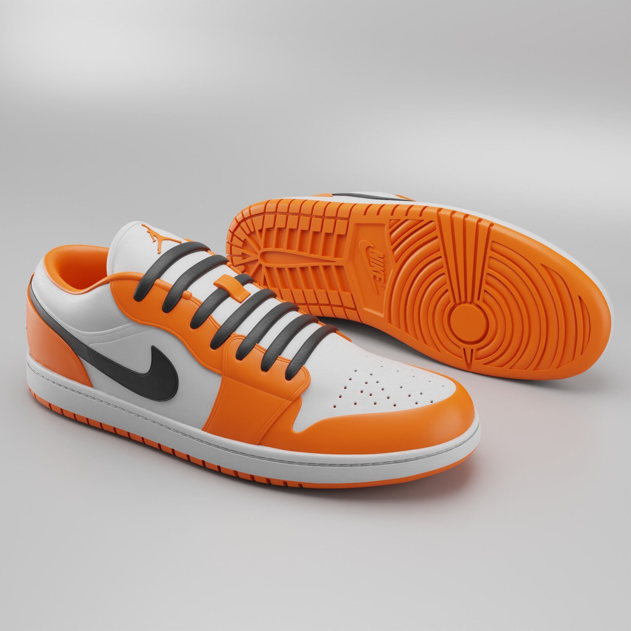  Nike Air Jordan 1 Low 3D print model_1