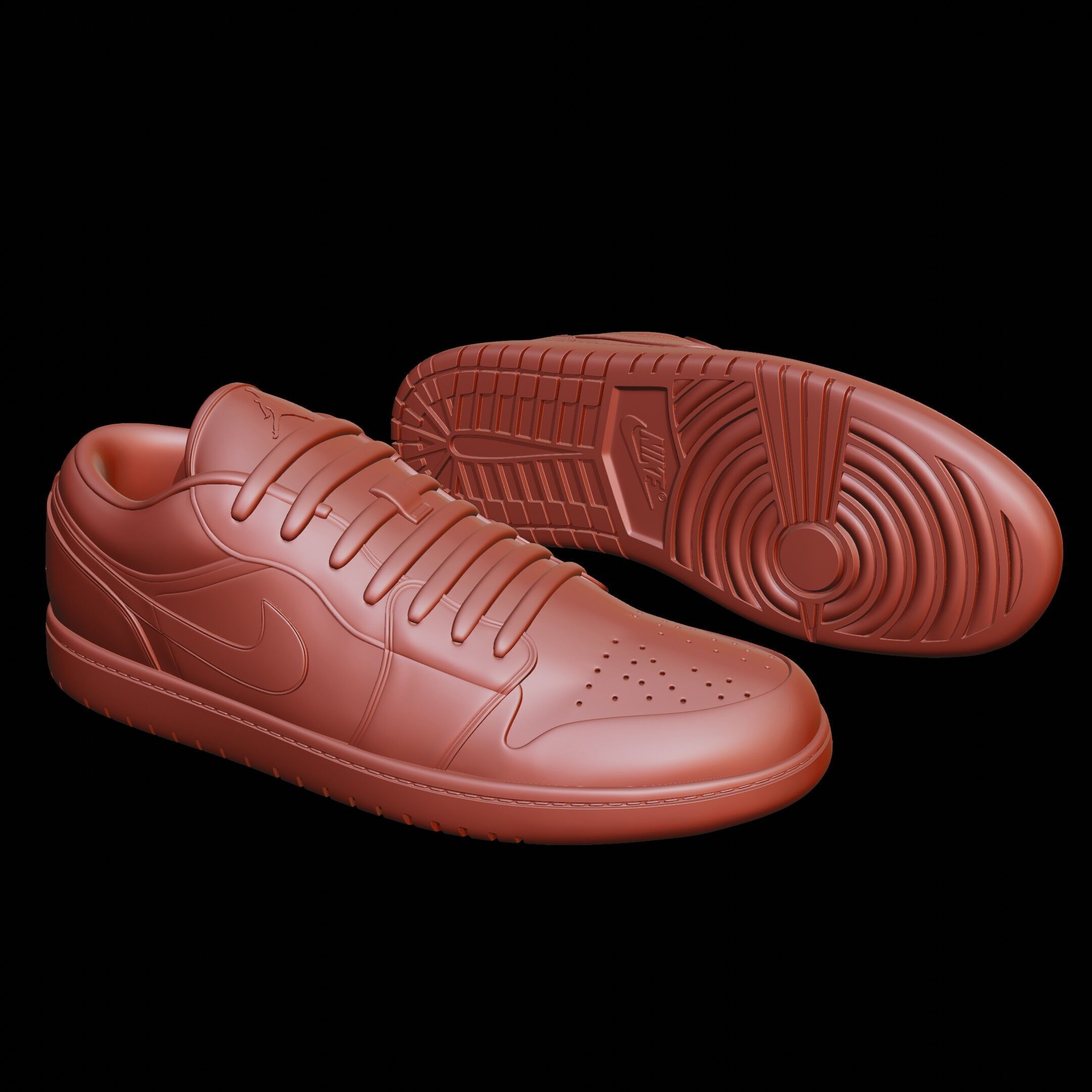  Nike Air Jordan 1 Low 3D print model_8