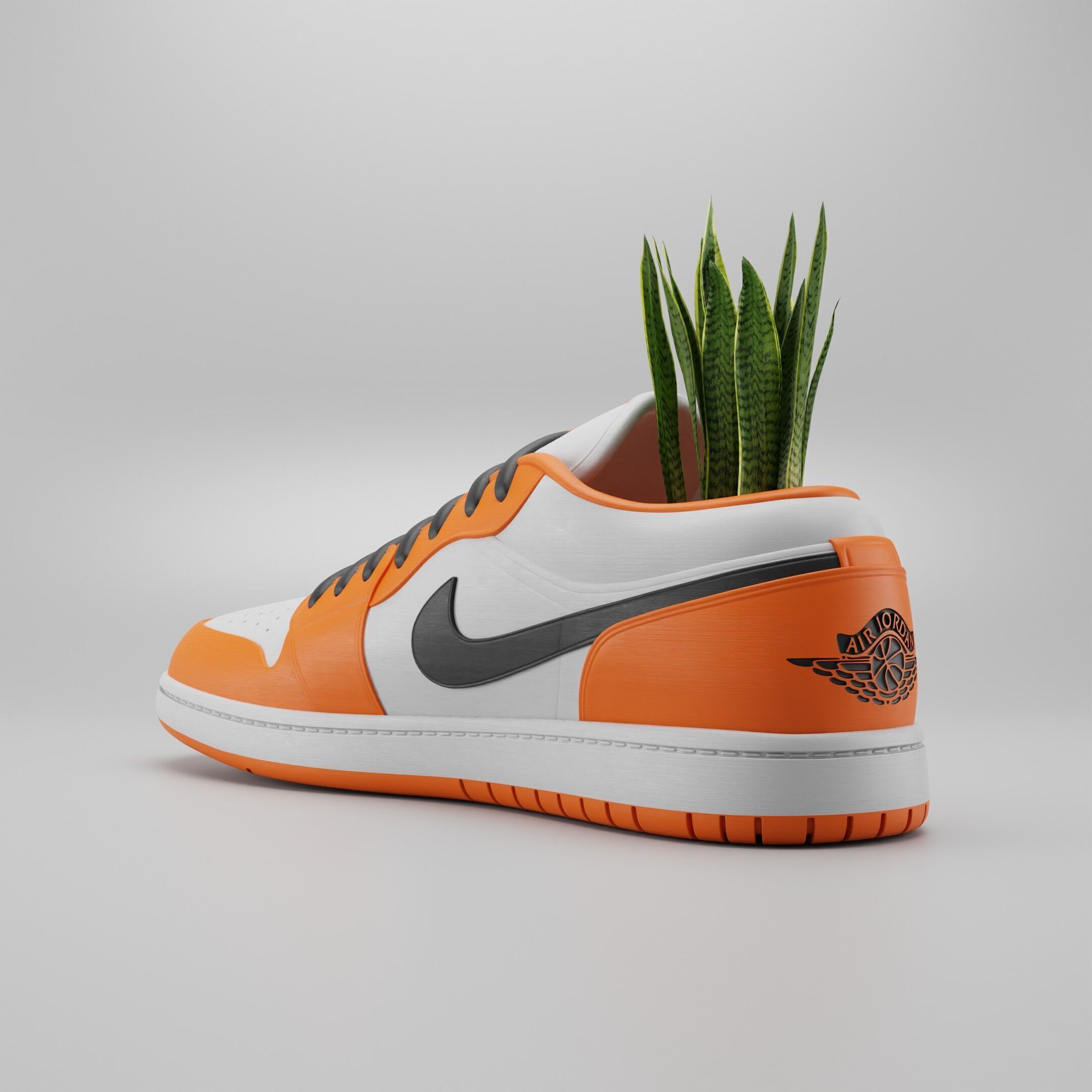  Nike Air Jordan 1 Low 3D print model_4