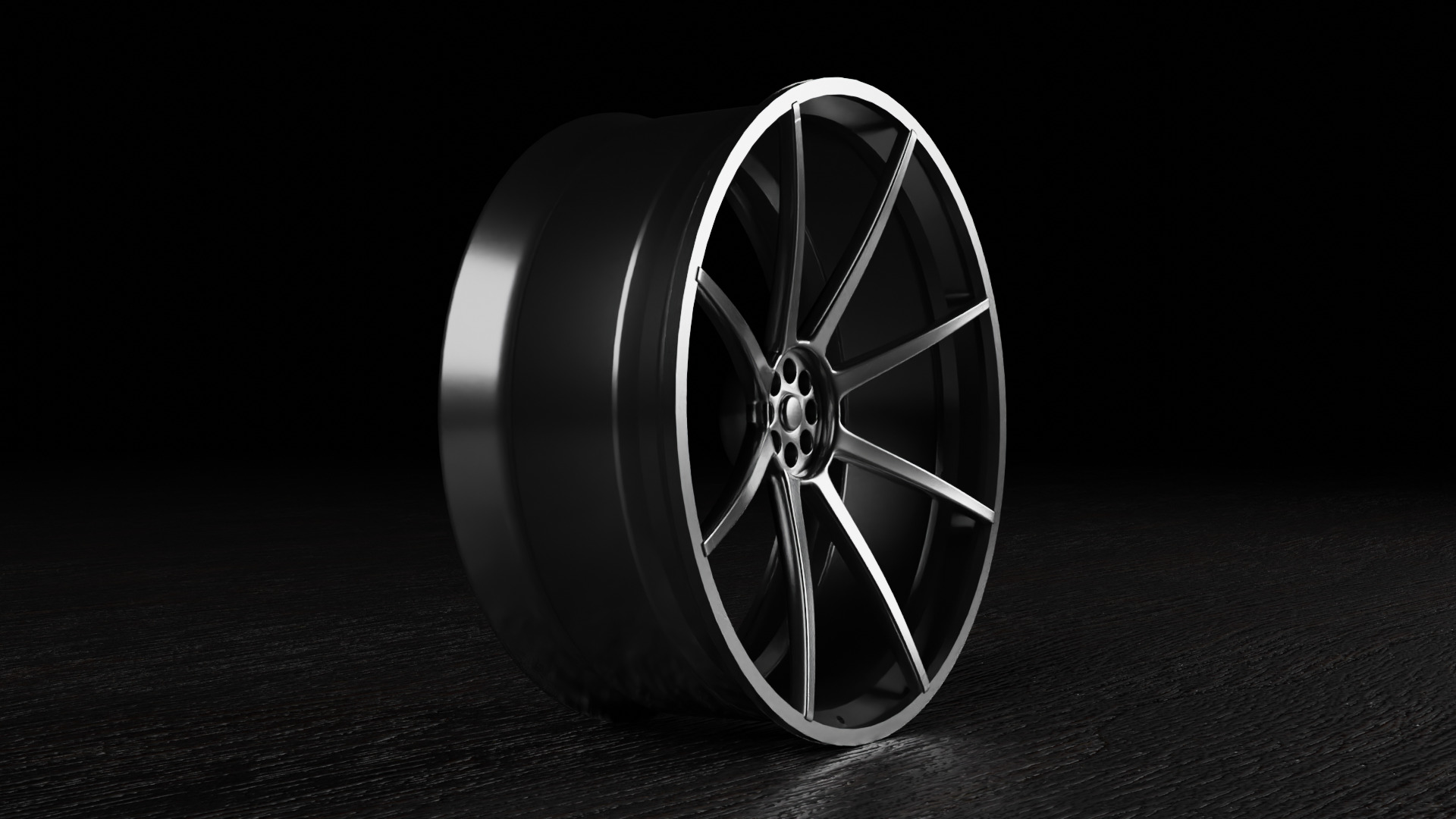 JDM Style Rim Free low-poly 3D model_3