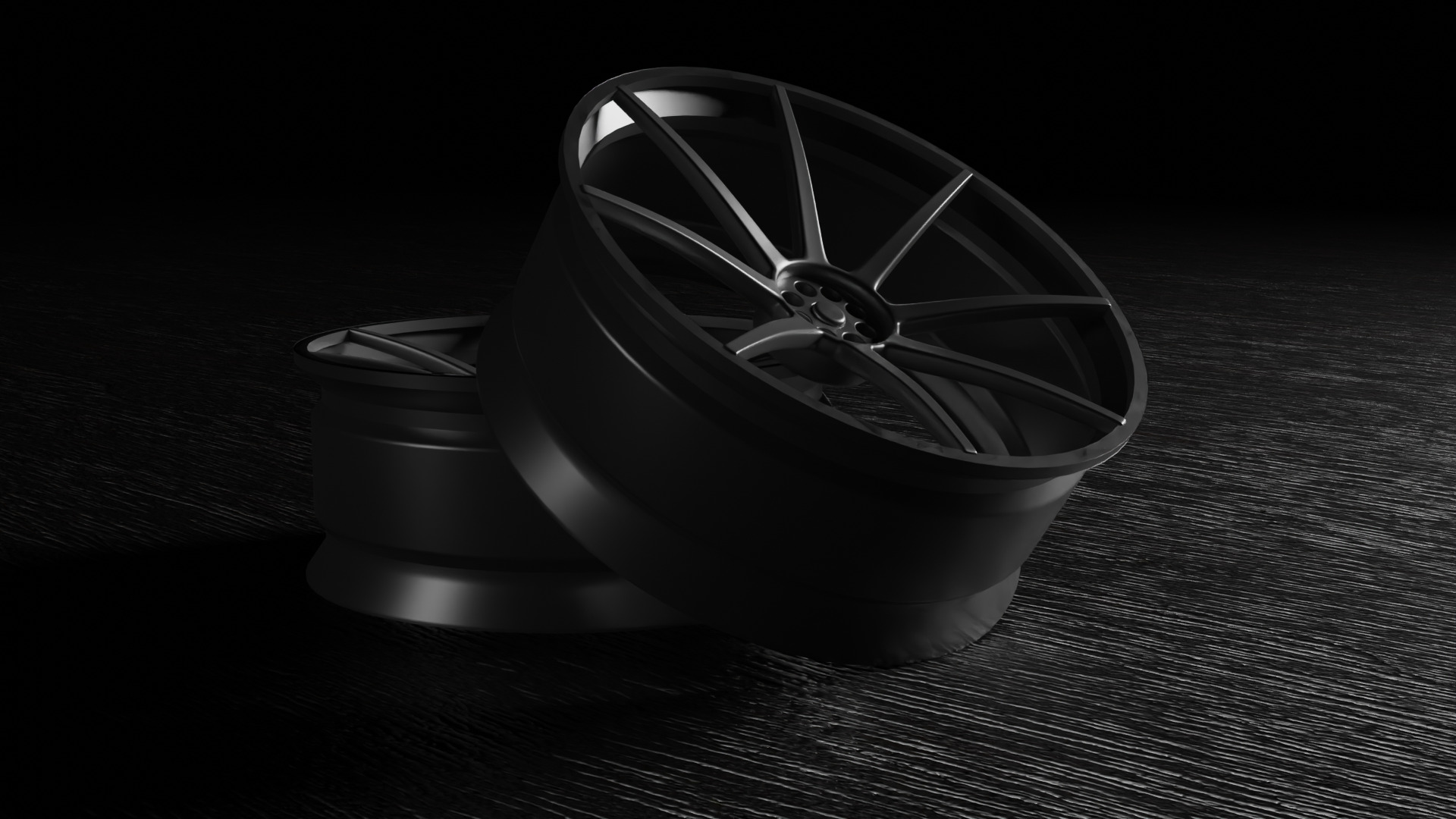 JDM Style Rim Free low-poly 3D model_1