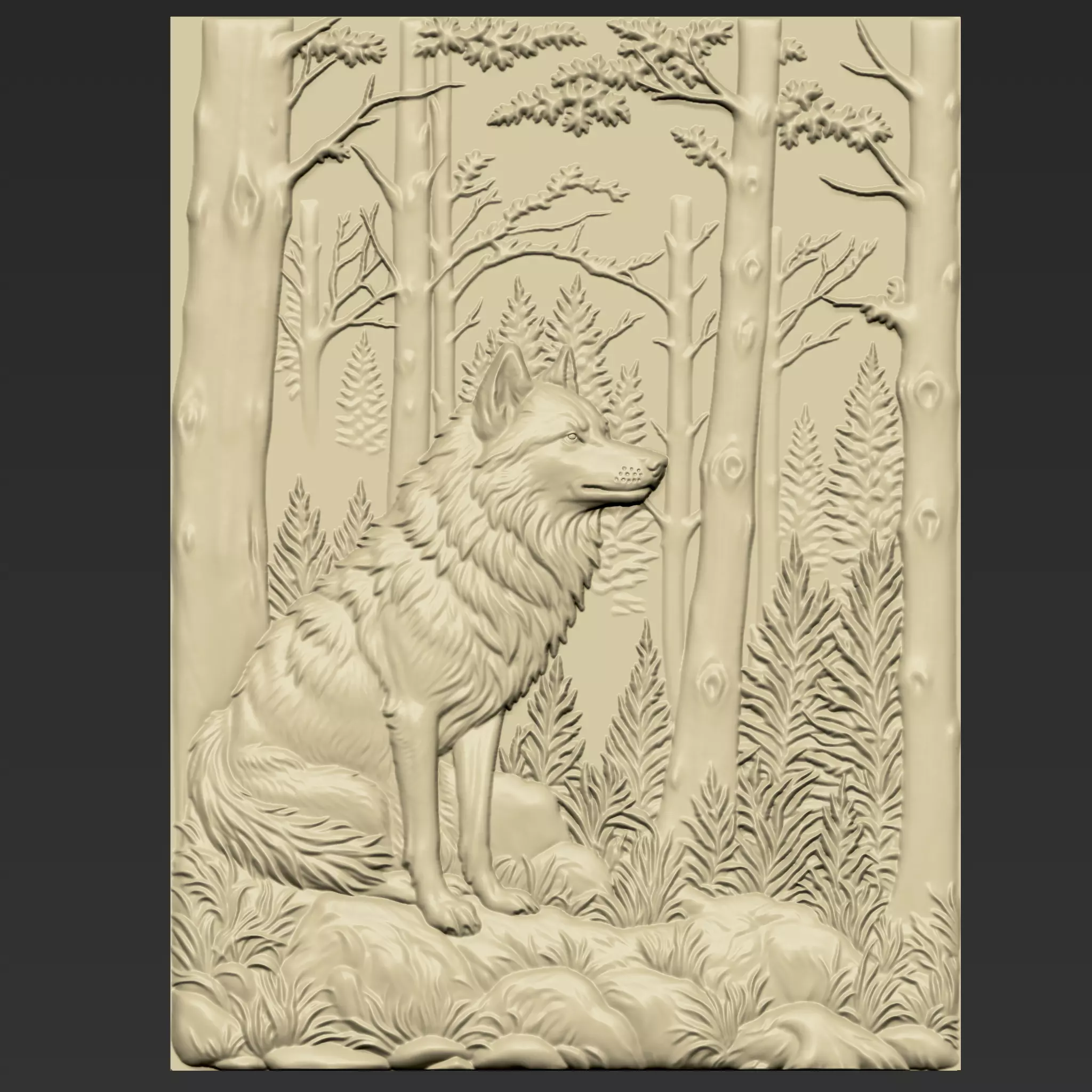 Wolf A44 3D print model