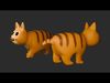 lowpoly cat walk animation Low-poly 3D model_1
