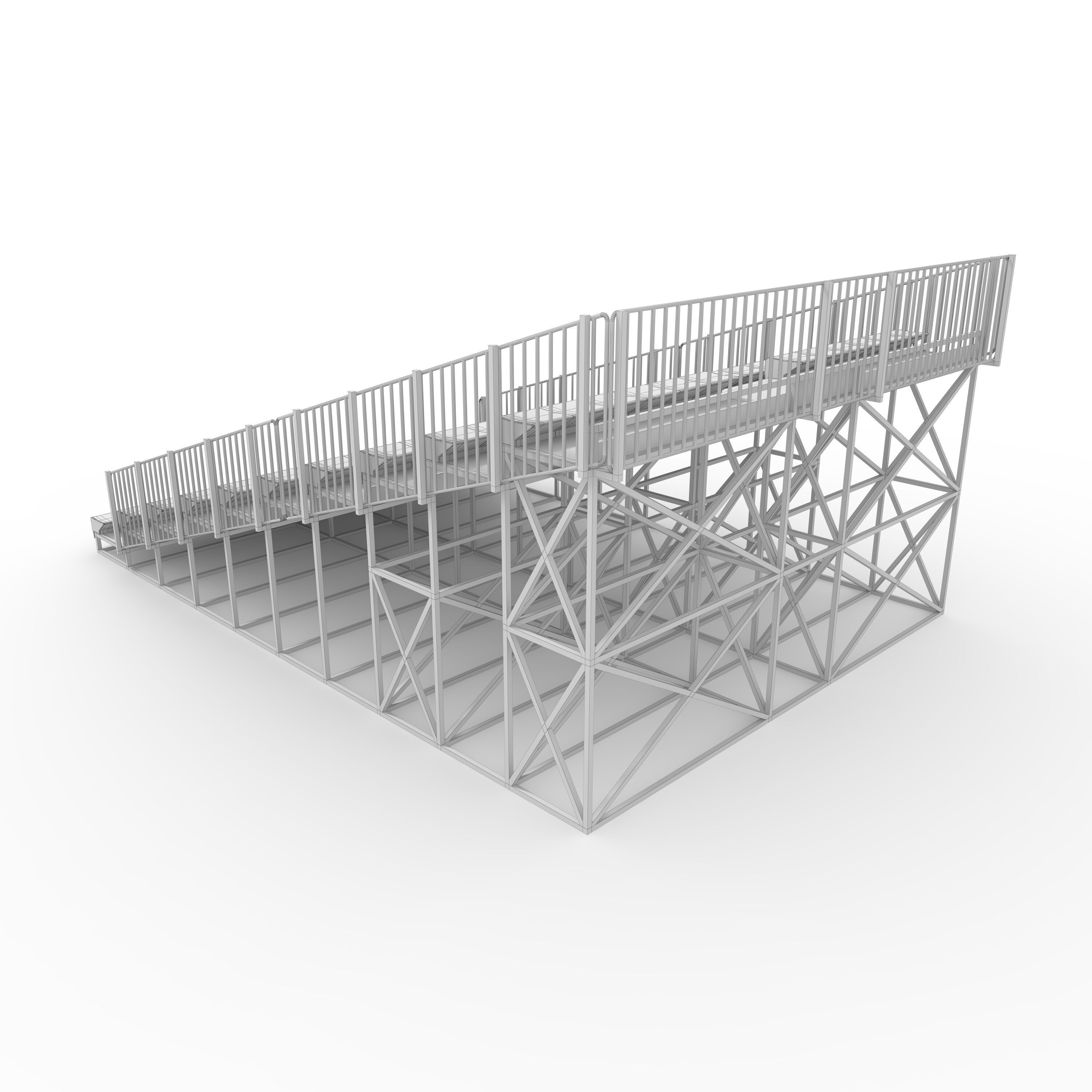 Bleachers 54 3D model_7