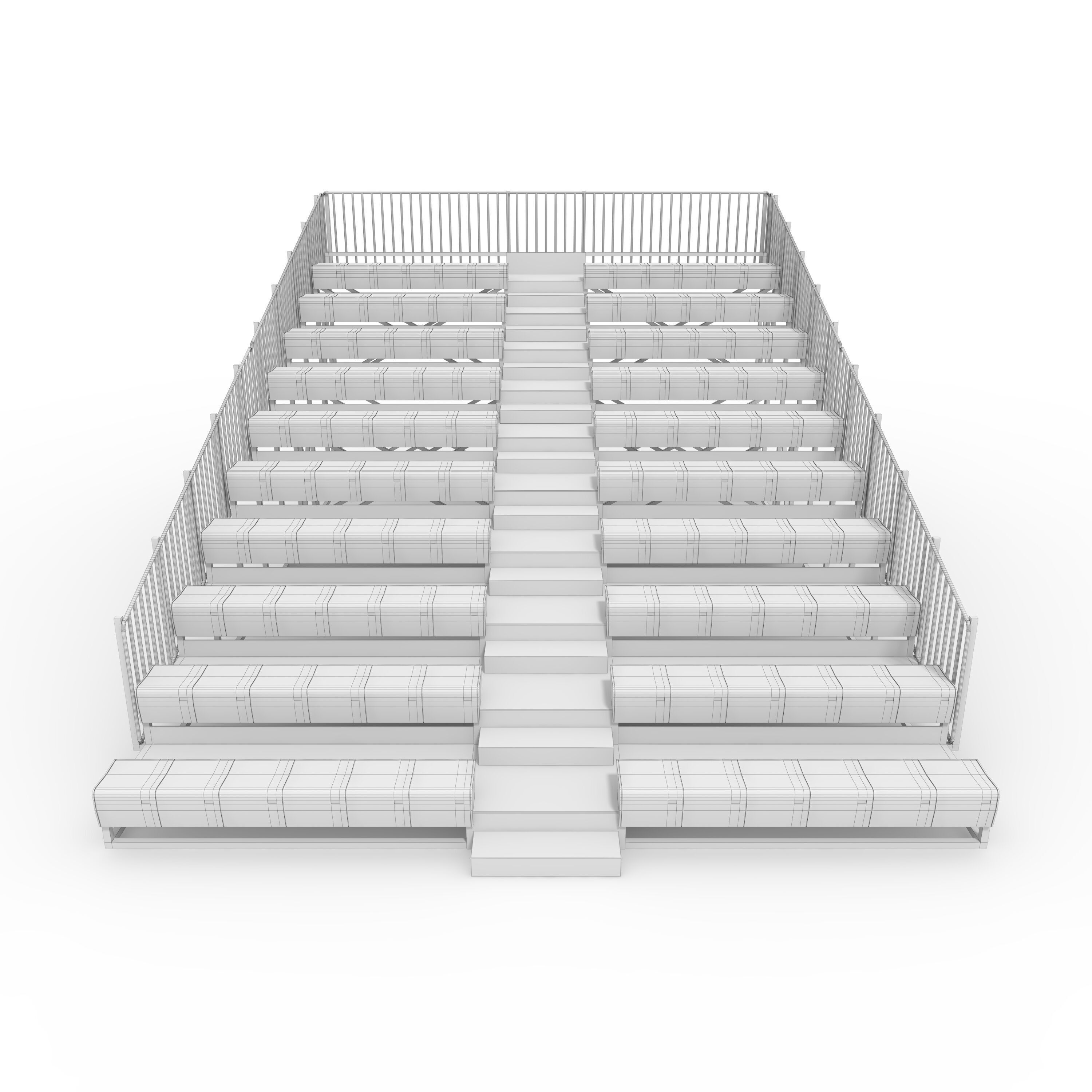 Bleachers 54 3D model_3