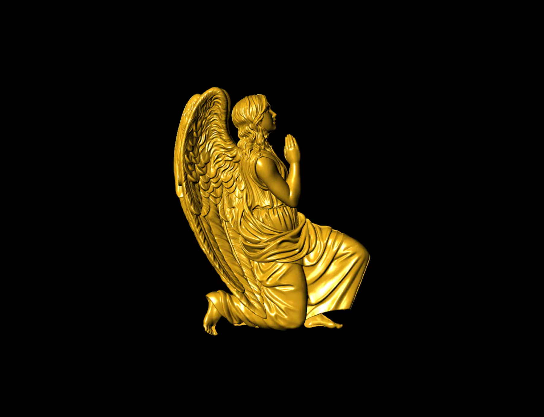 angel 3D print model