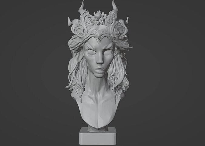 Lilith Bust - High-Detail 3D Printable Model 3D print model