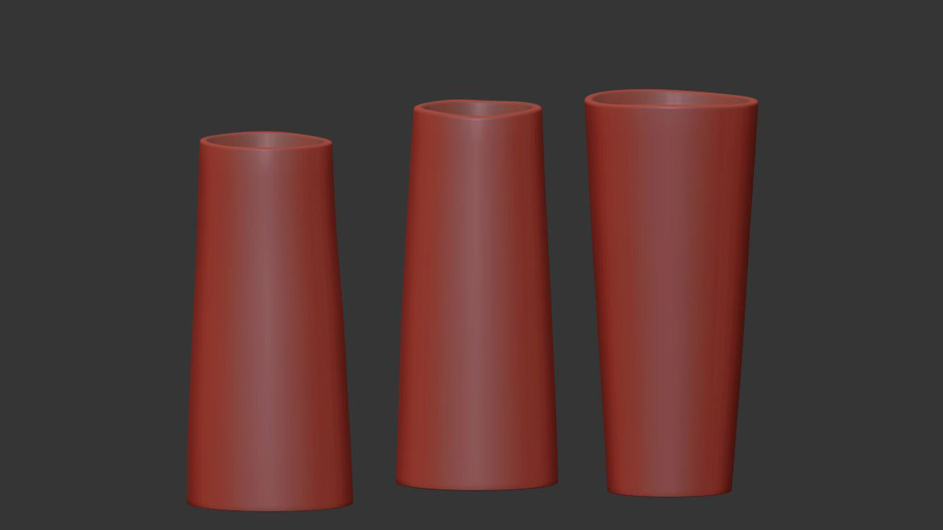 Lara Scobie ceramic vase set of 3 3D model_6