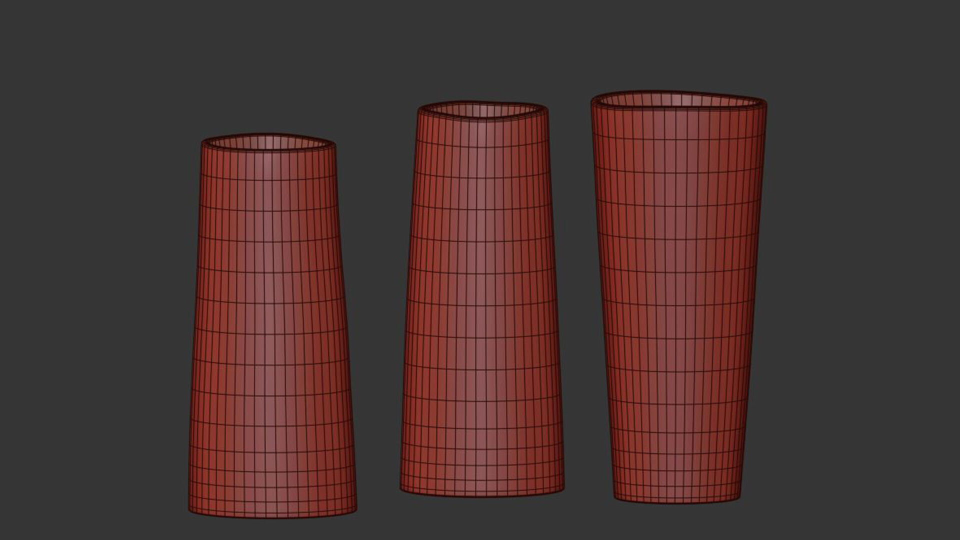 Lara Scobie ceramic vase set of 3 3D model_7