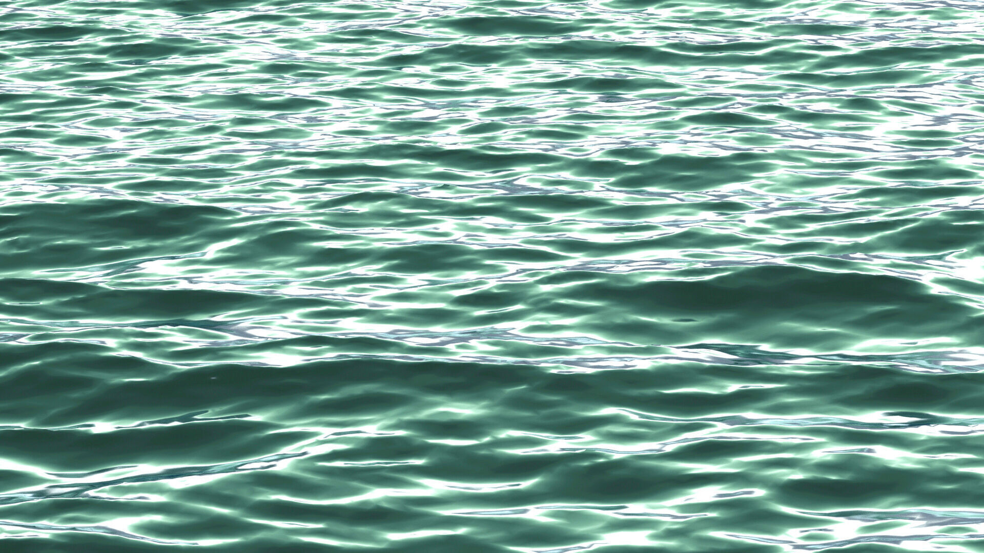 Animated Green Ocean Surface - sea wave with cyclic animation 3D model_4