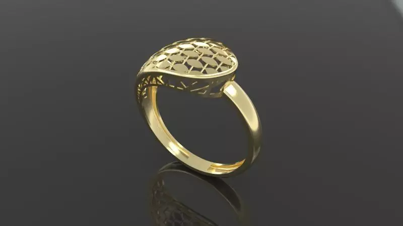 Lightweight ring 3D print model_0