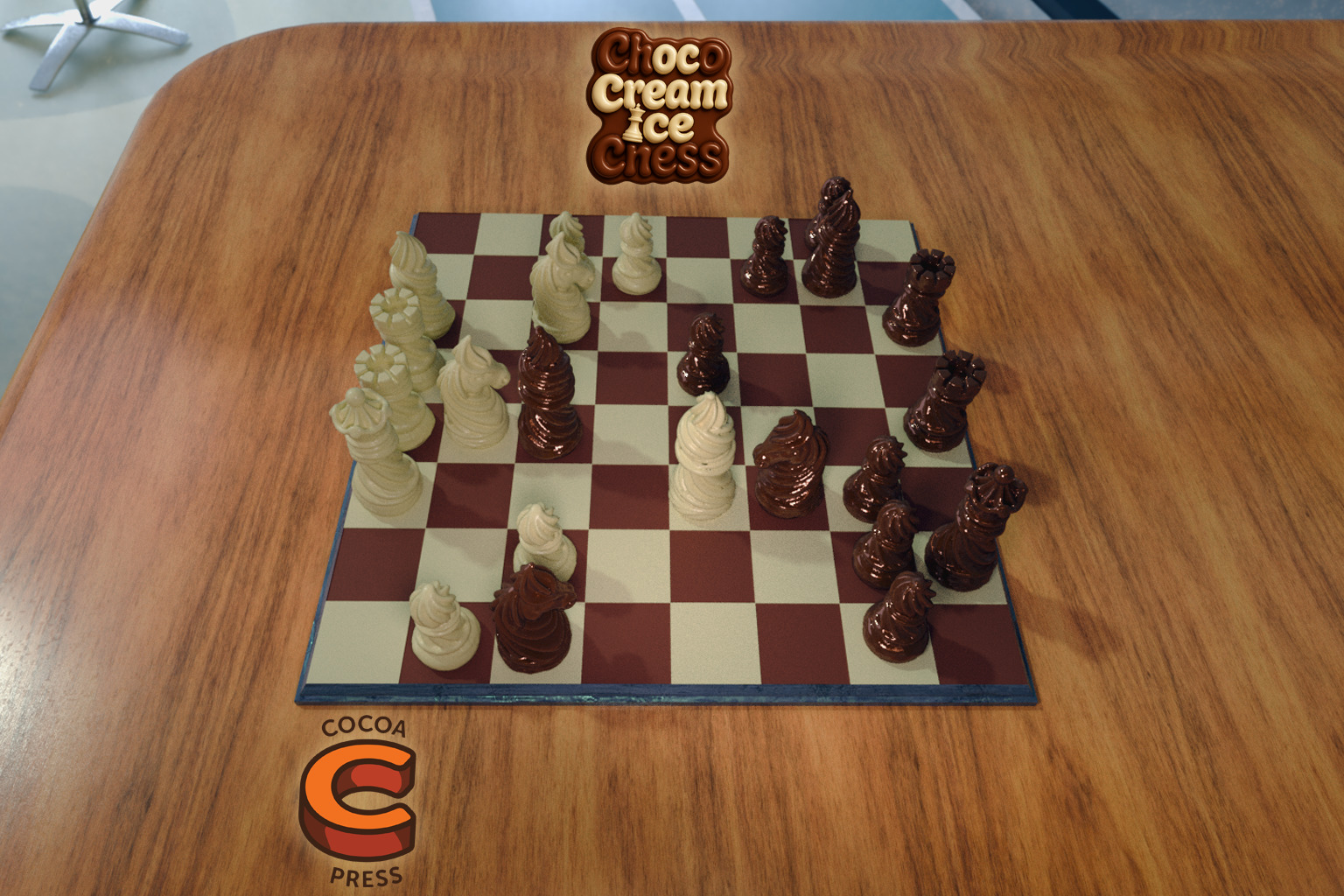 Choco Cream Chess  3D print model_2