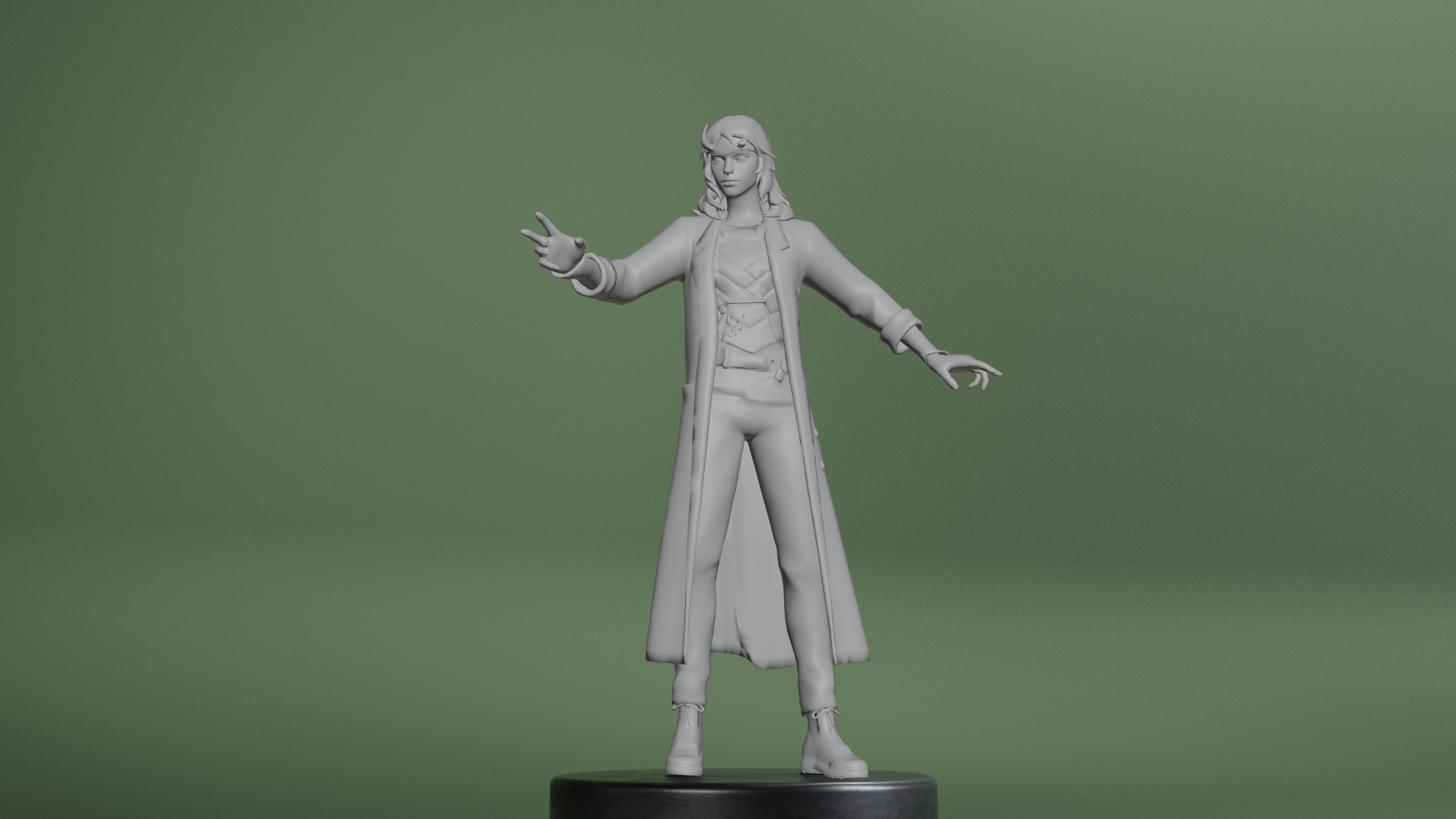 Sylvie Laufeydottir Low-poly 3D model_18