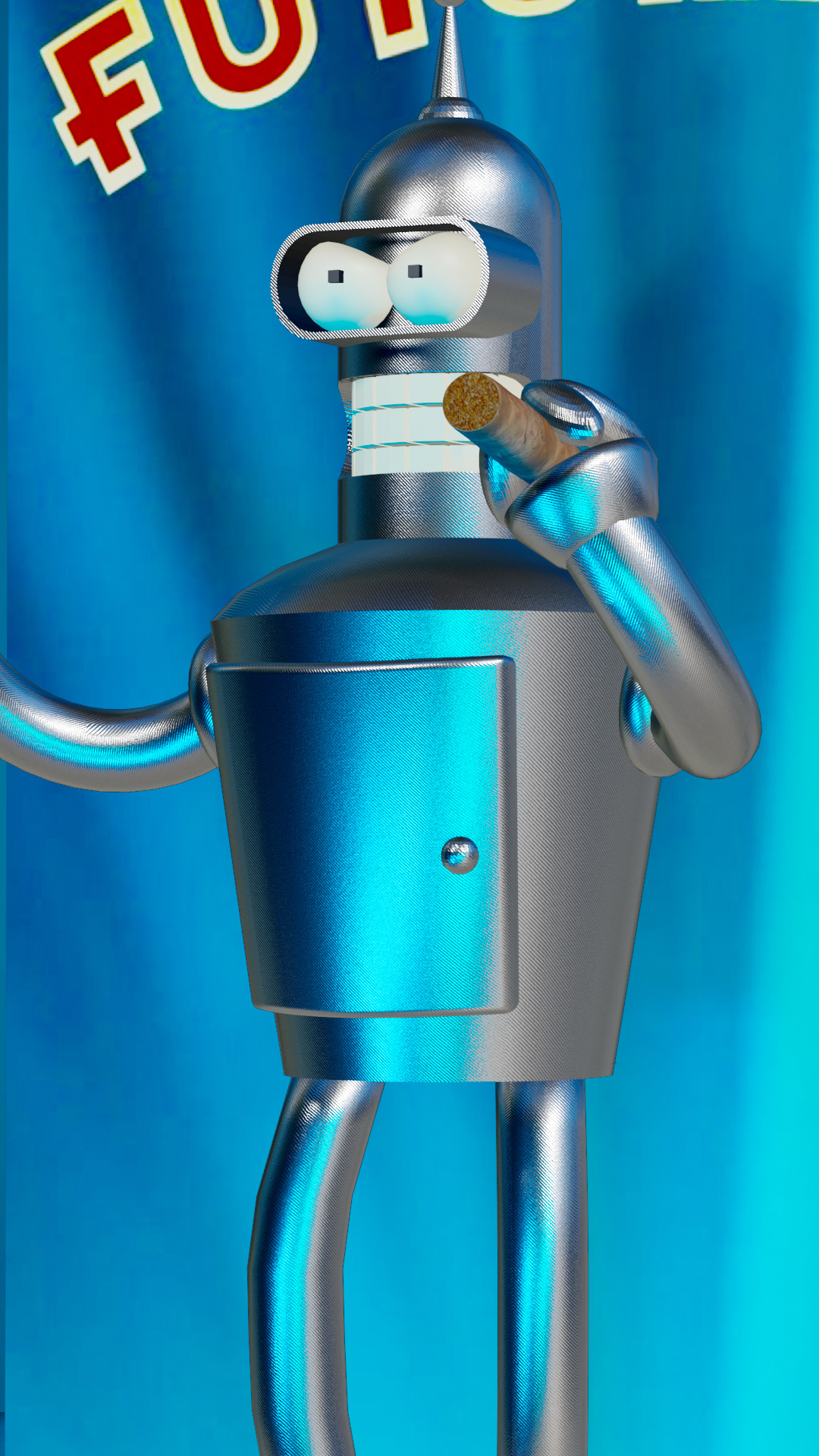 Bender - Futurama model  3D model_3