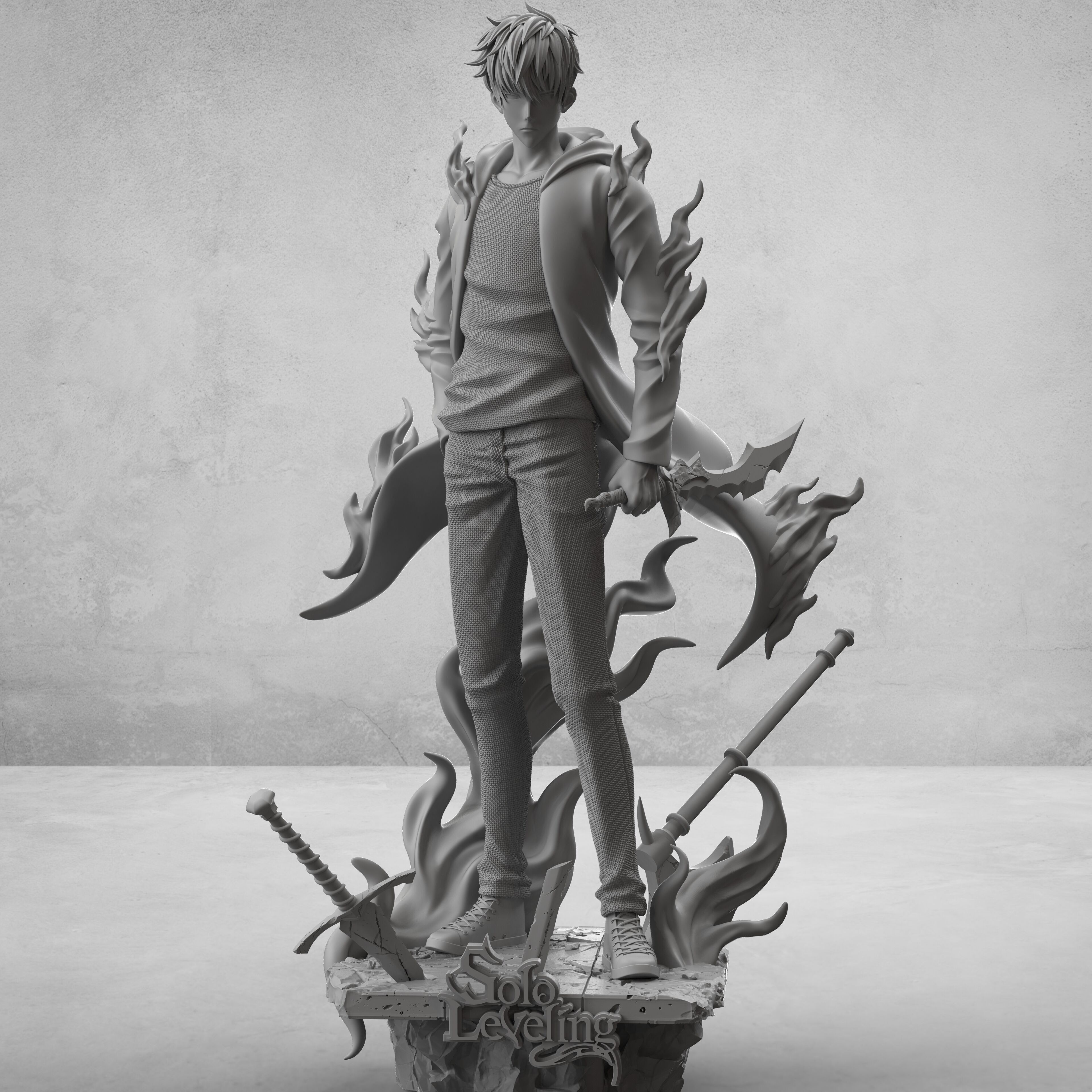 SOLO LEVELING-Seong Jin woo 3D print 3D print model_3