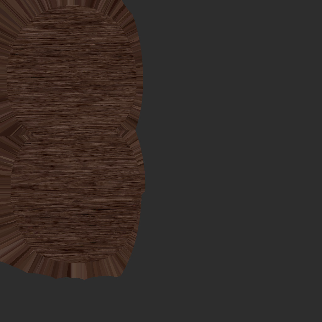 Wooden Bar Stool 3D Model Low-poly 3D model_7