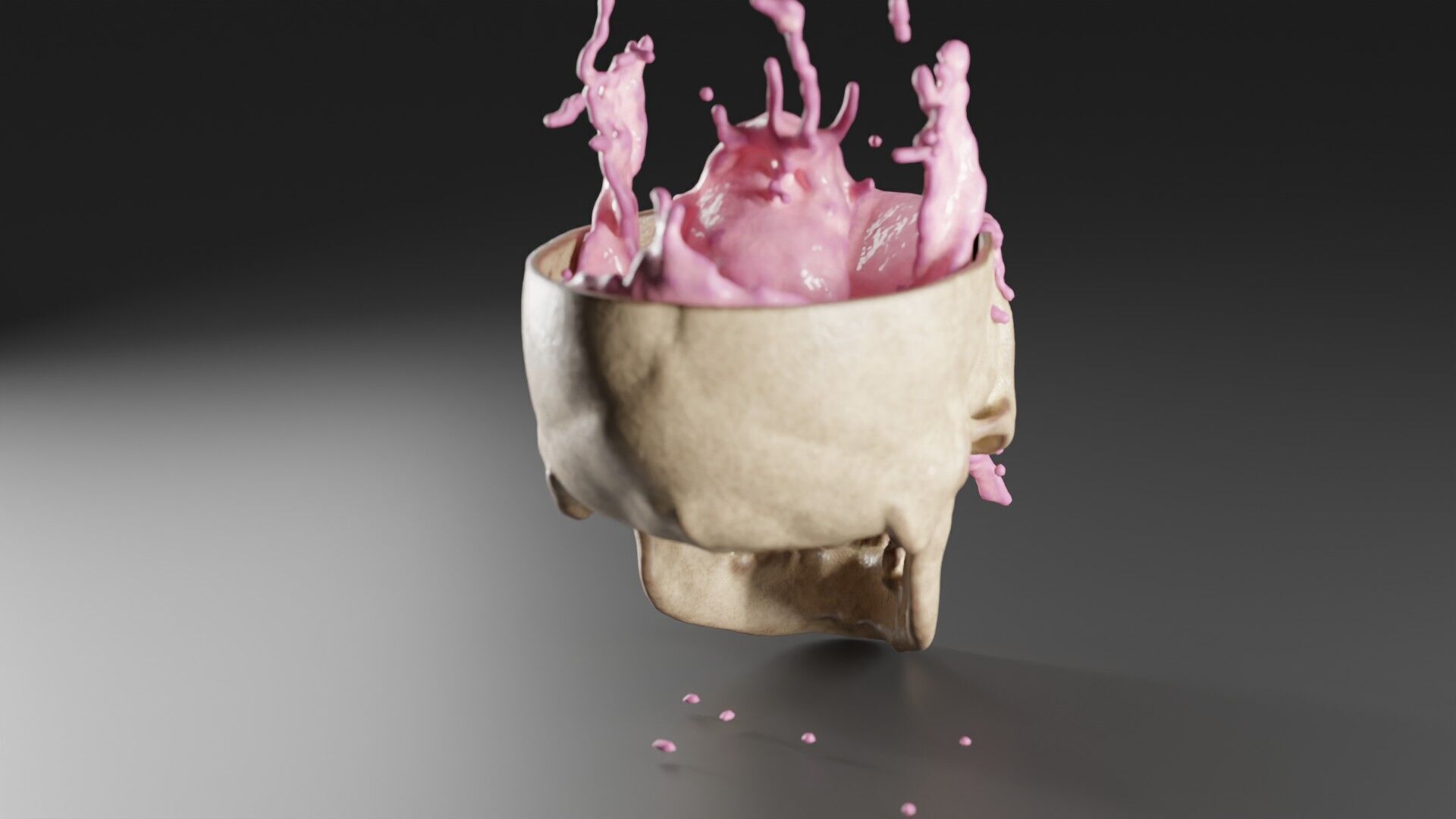 Liquid Brain Animation 3D model_8