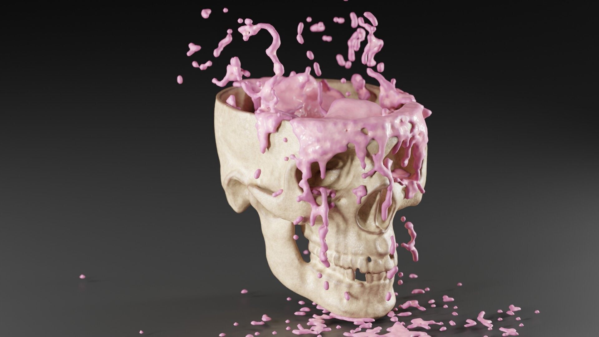 Liquid Brain Animation 3D model_12