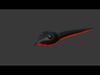 3d lowpoly snake Low-poly 3D model_1