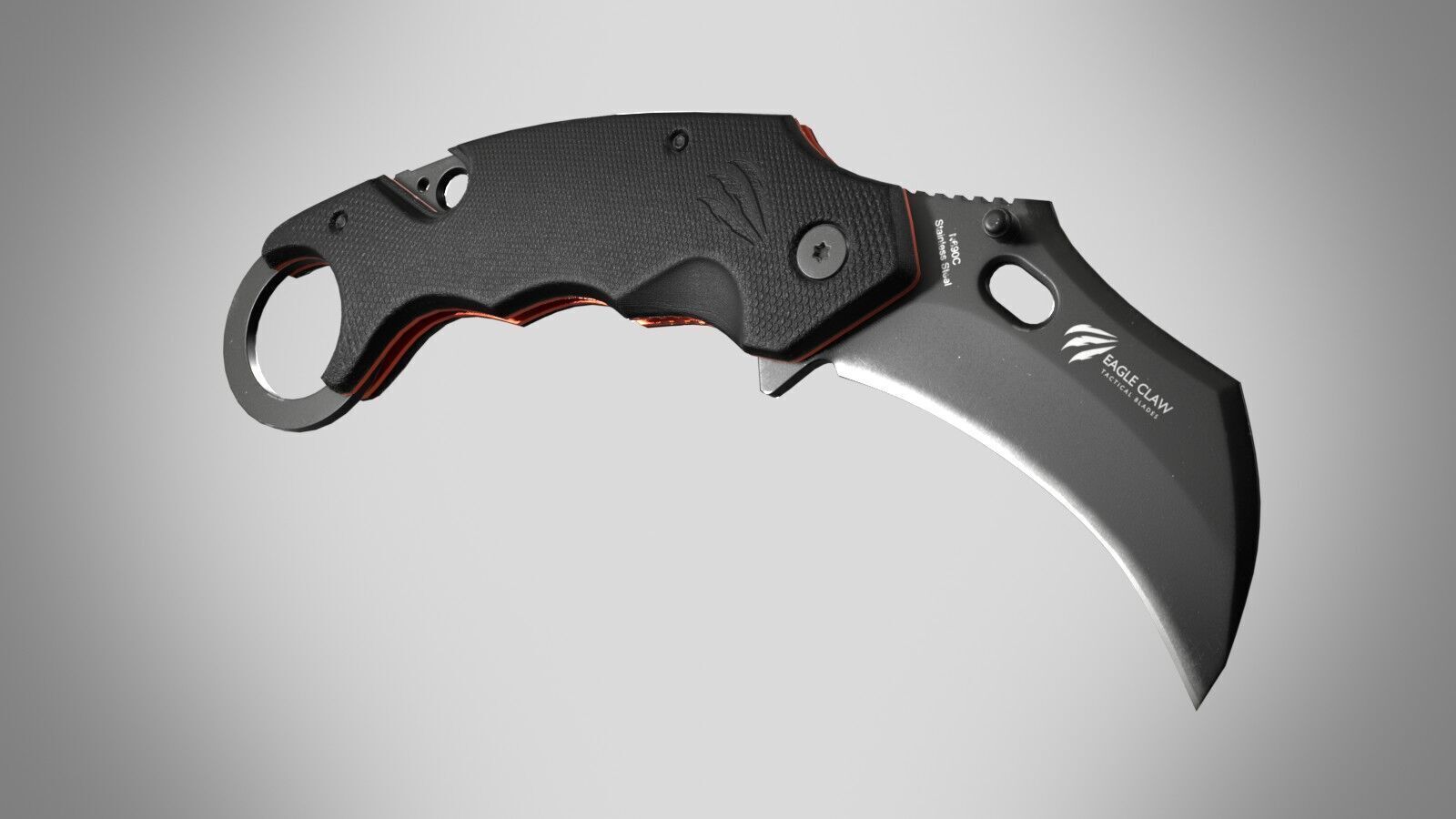 Karambit Low-poly 3D model_3