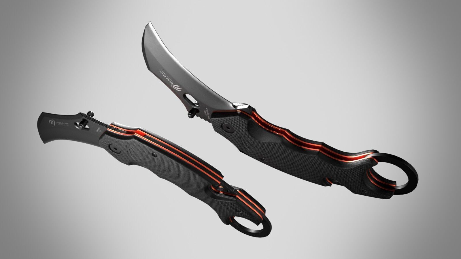 Karambit Low-poly 3D model_4