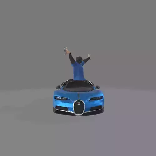 A realistic 3D Model of Bugatti Chevron