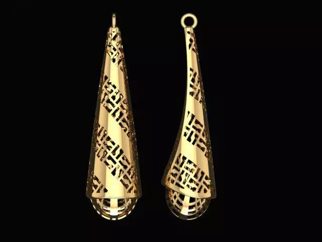 earring 3D print model_0