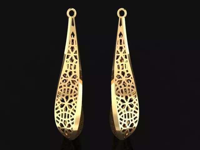earring 3D print model_0