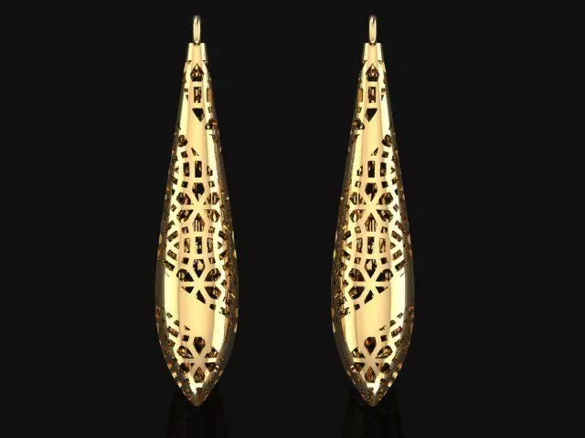 earring 3D print model_0
