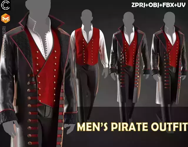 MENS PIRATE OUTFIT 