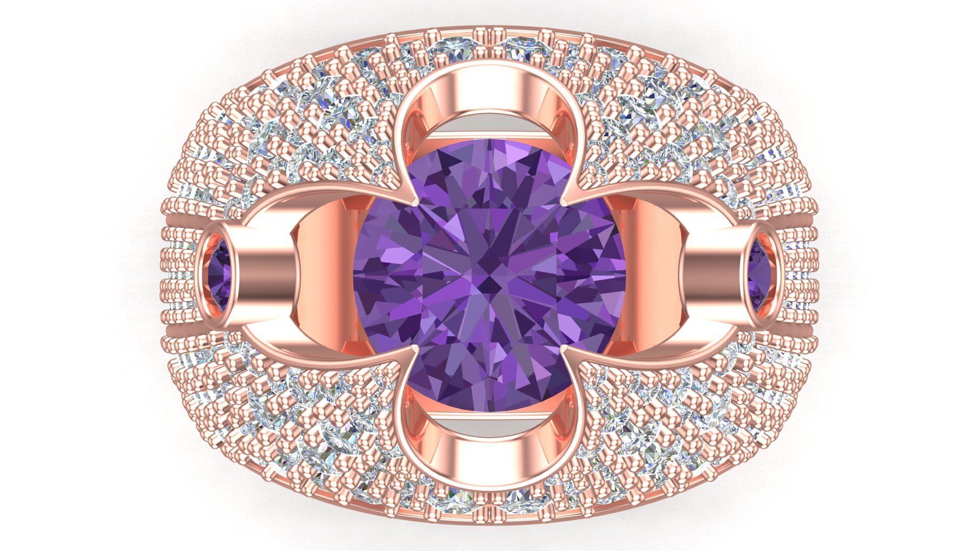 One Ring Two Kinds of Heartbeats 3D print model_10