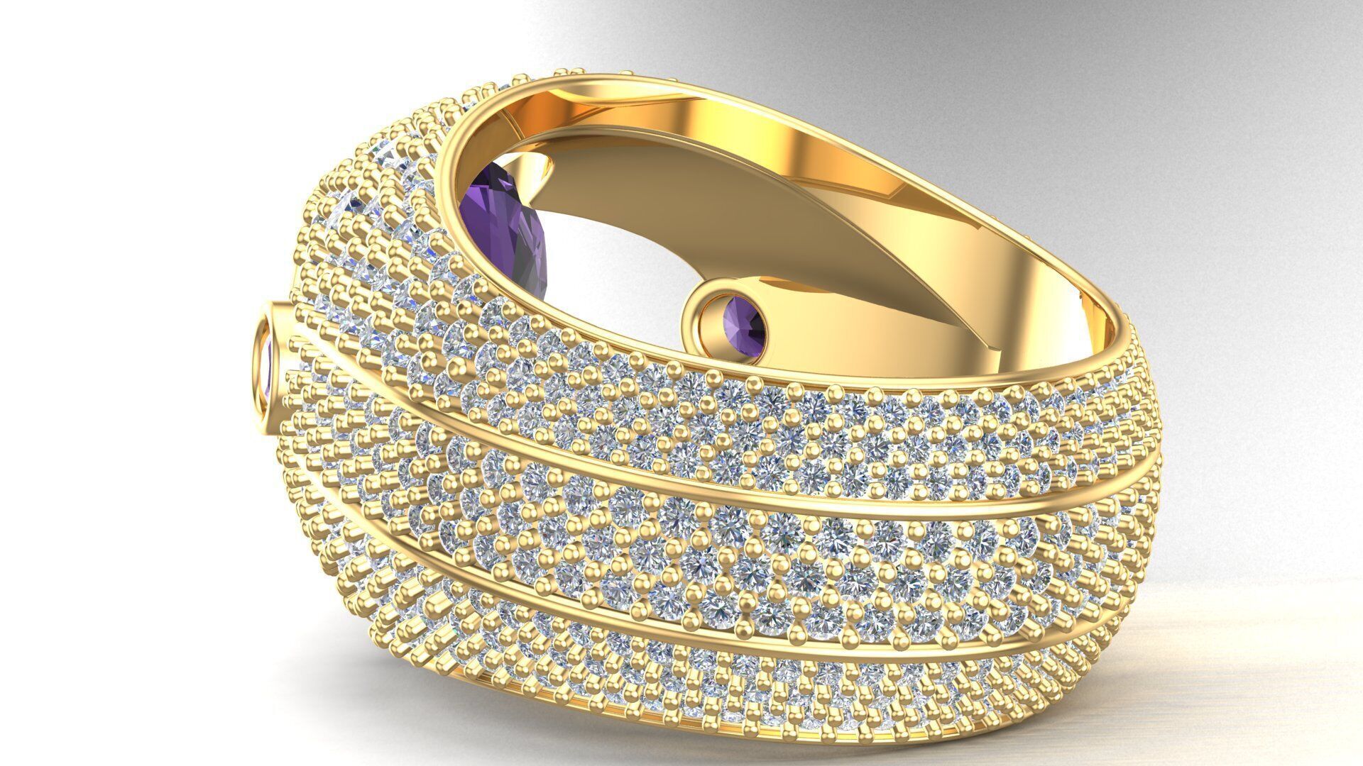 One Ring Two Kinds of Heartbeats 3D print model_5