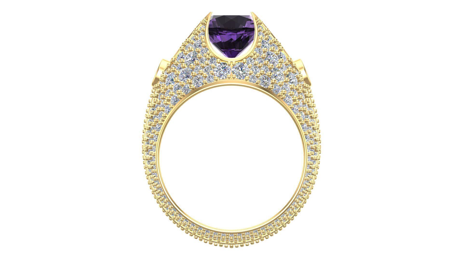 One Ring Two Kinds of Heartbeats 3D print model_11