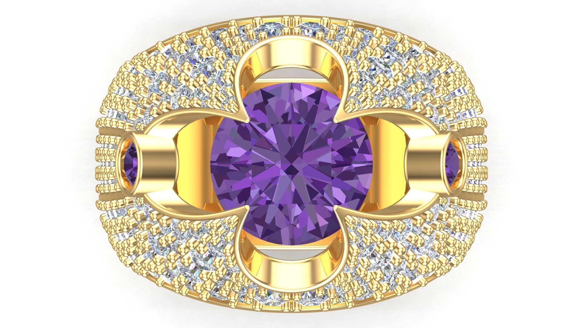 One Ring Two Kinds of Heartbeats 3D print model_14