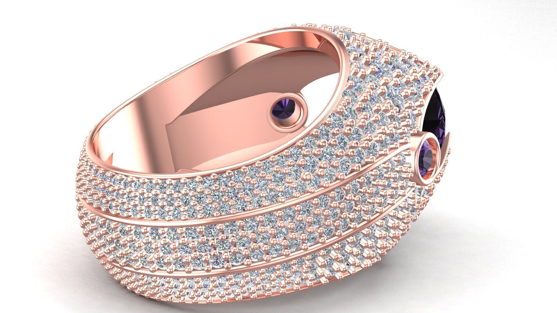 One Ring Two Kinds of Heartbeats 3D print model_4