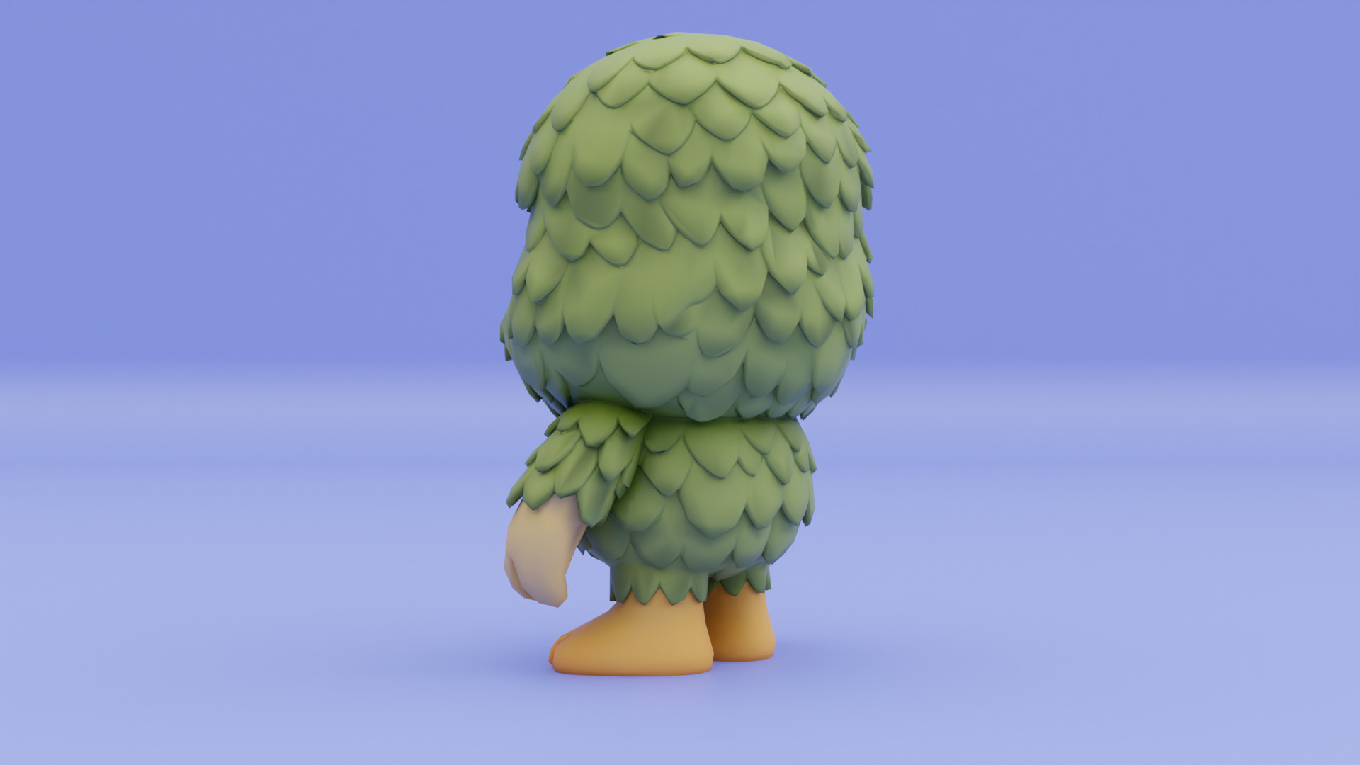 Baby Brr Brr Patapim Italian brainrot Low Poly Character Low-poly 3D model_4