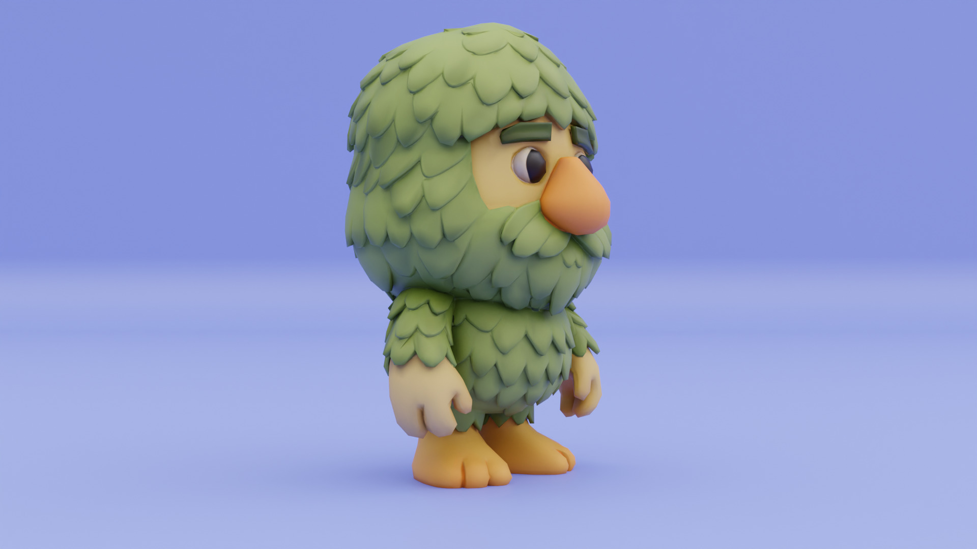 Baby Brr Brr Patapim Italian brainrot Low Poly Character Low-poly 3D model_9