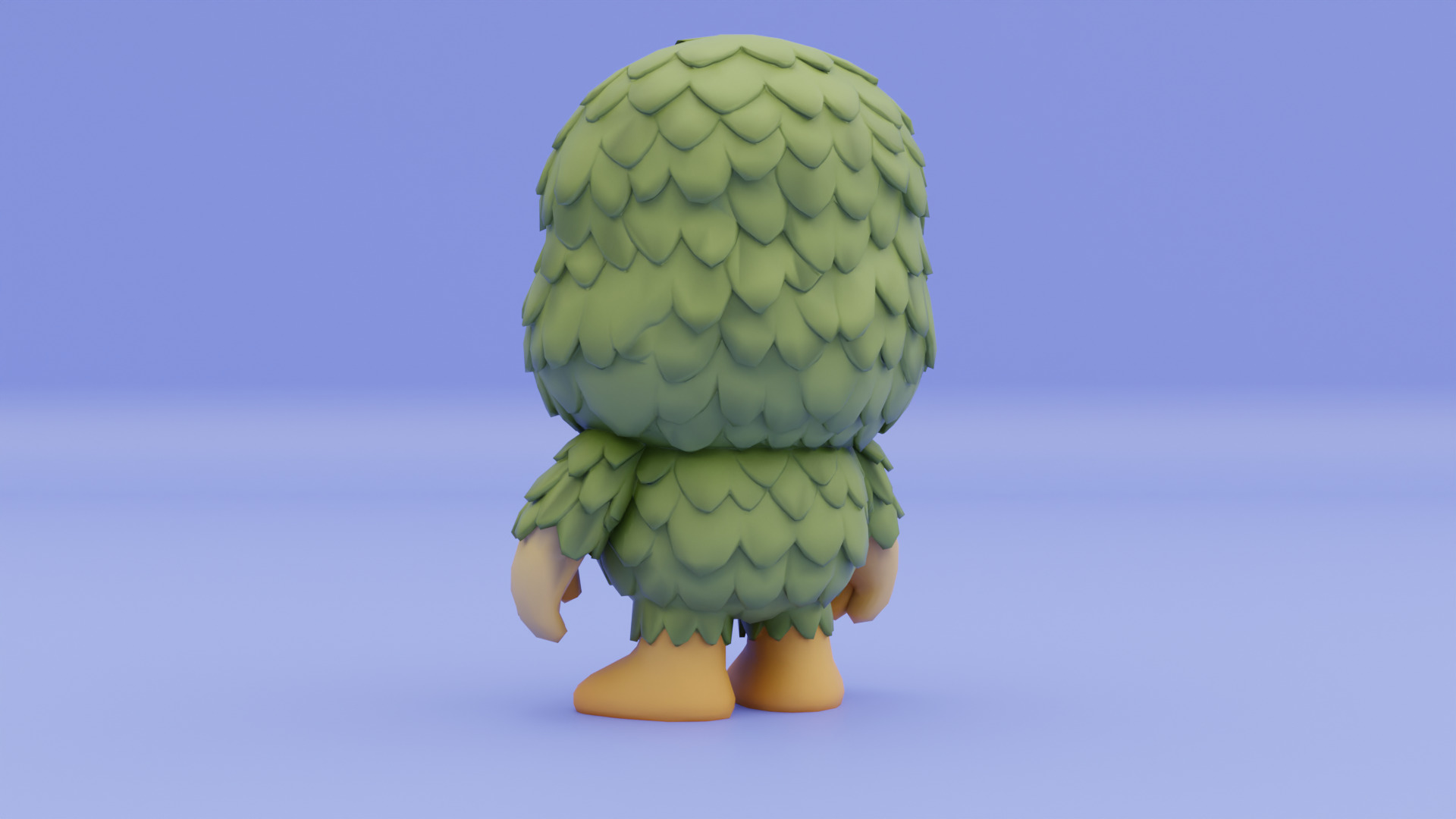 Baby Brr Brr Patapim Italian brainrot Low Poly Character Low-poly 3D model_5