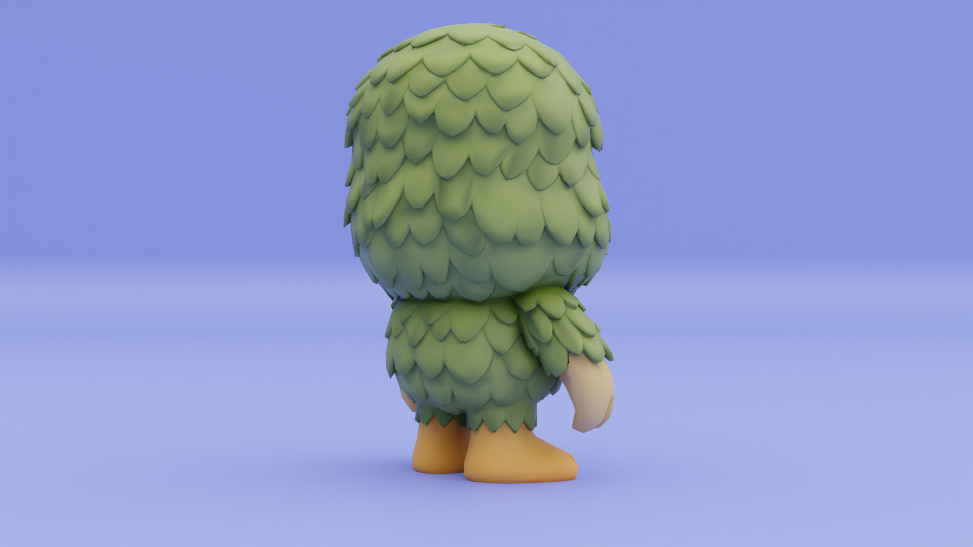 Baby Brr Brr Patapim Italian brainrot Low Poly Character Low-poly 3D model_7