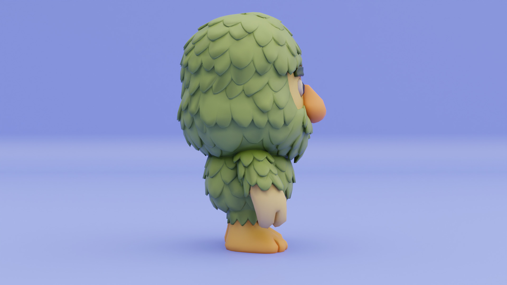 Baby Brr Brr Patapim Italian brainrot Low Poly Character Low-poly 3D model_8