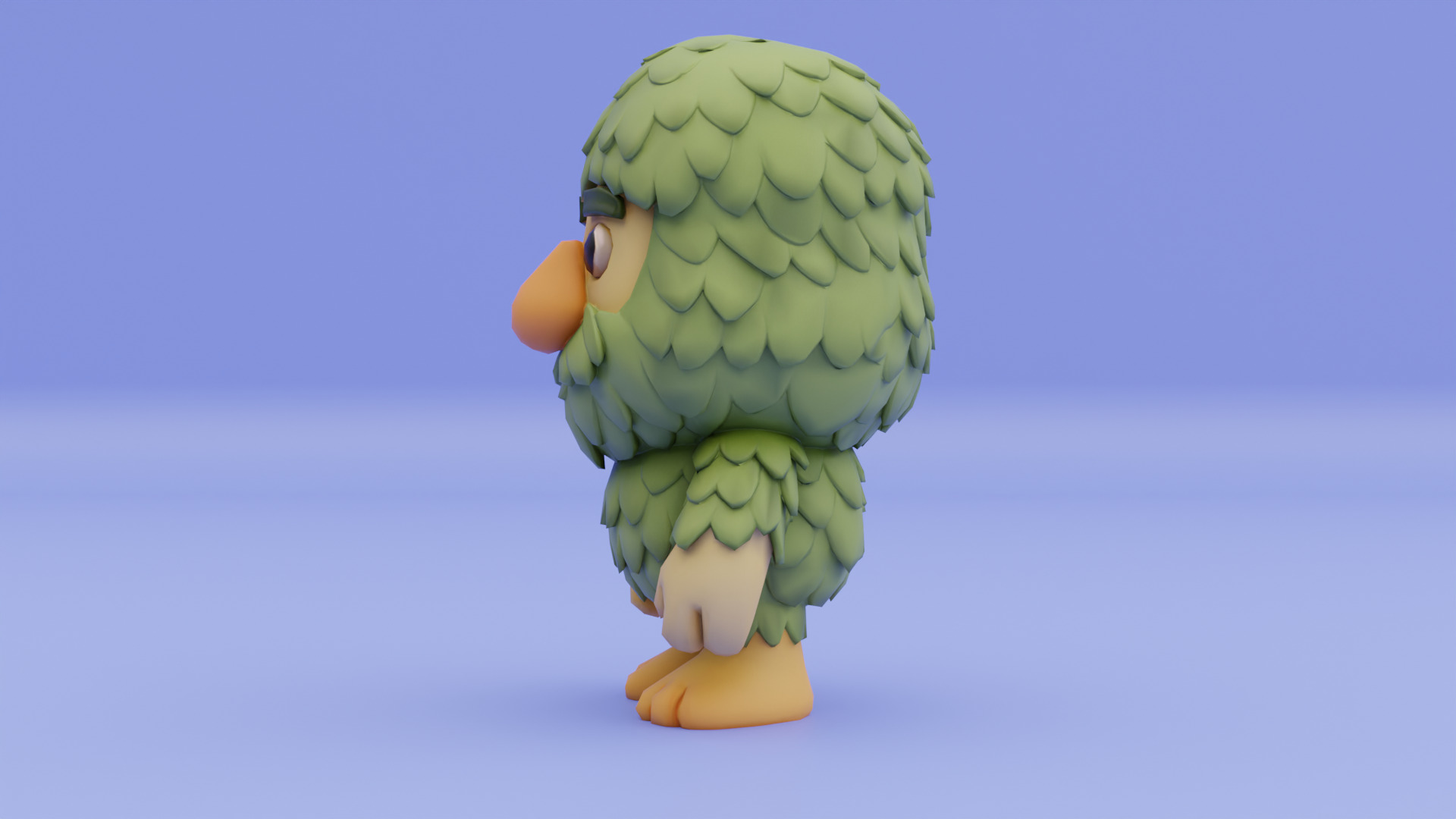 Baby Brr Brr Patapim Italian brainrot Low Poly Character Low-poly 3D model_3