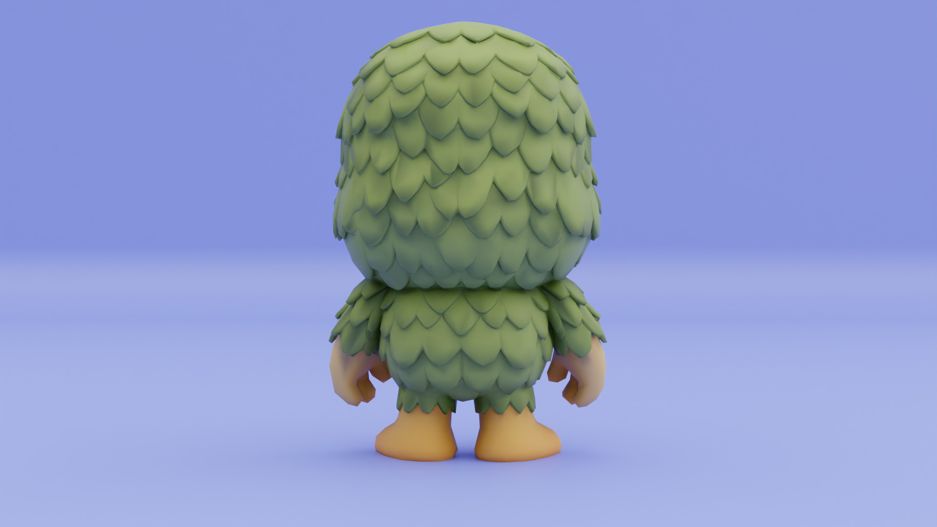 Baby Brr Brr Patapim Italian brainrot Low Poly Character Low-poly 3D model_6
