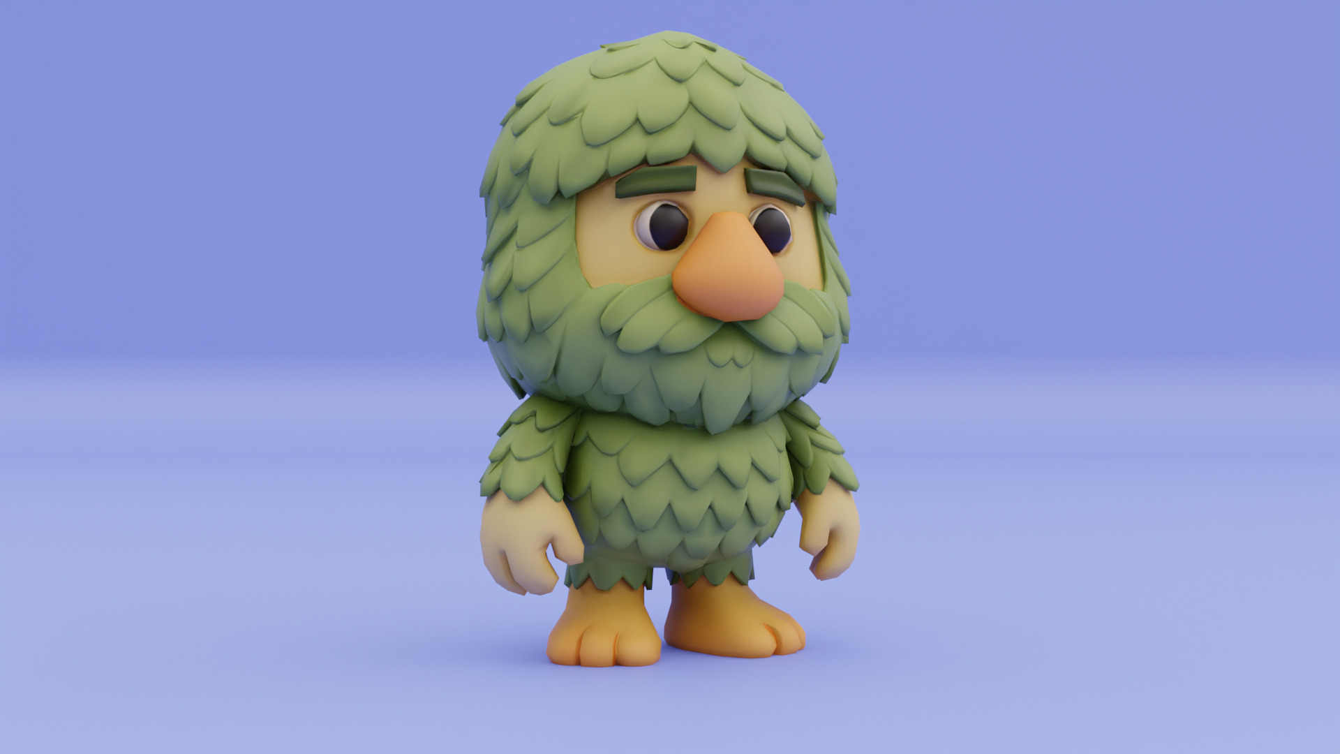 Baby Brr Brr Patapim Italian brainrot Low Poly Character Low-poly 3D model_10