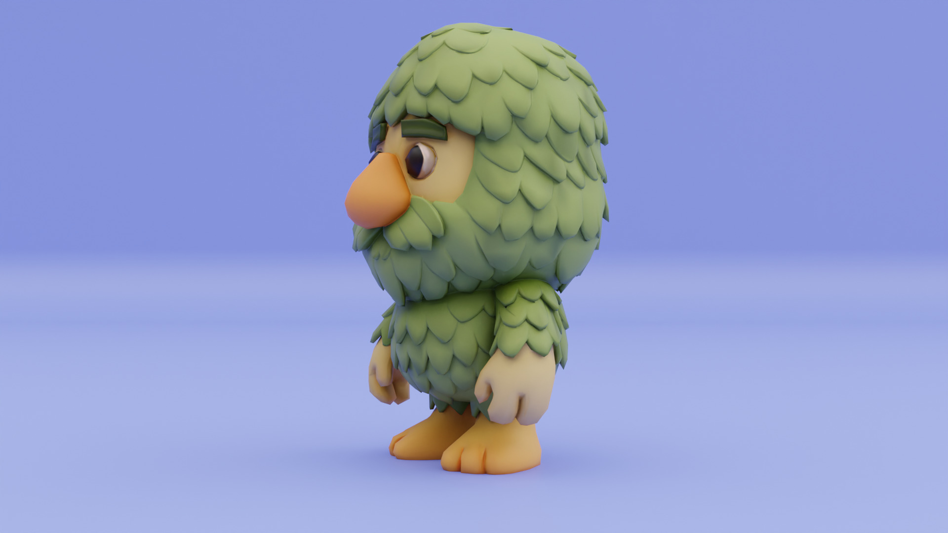 Baby Brr Brr Patapim Italian brainrot Low Poly Character Low-poly 3D model_2