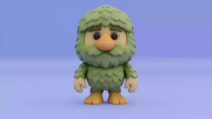 Baby Brr Brr Patapim Italian brainrot Low Poly Character Low-poly 3D model