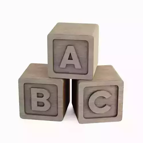 Wooden ABC Blocks 01