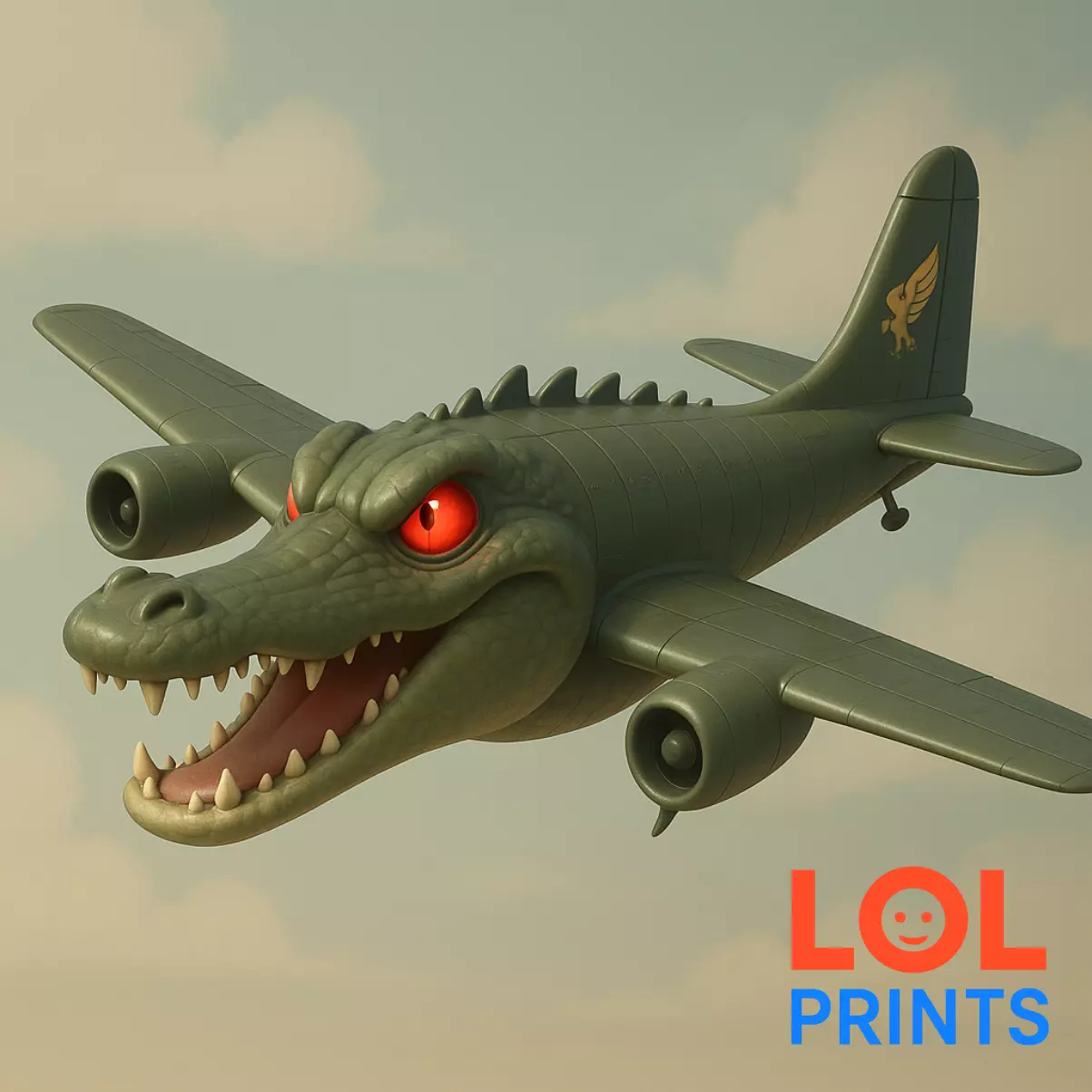 Bombardino Cocodrilo Meme tiktok 3D print model