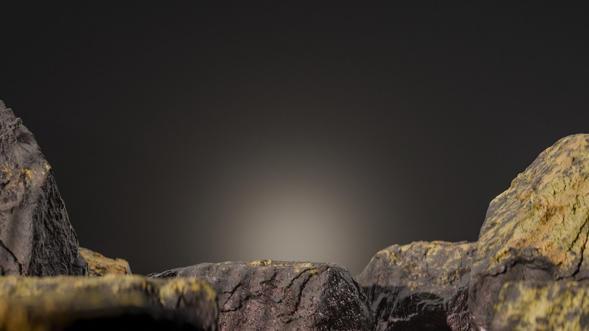 Bottle perfume on rocky surface Low-poly 3D model_41