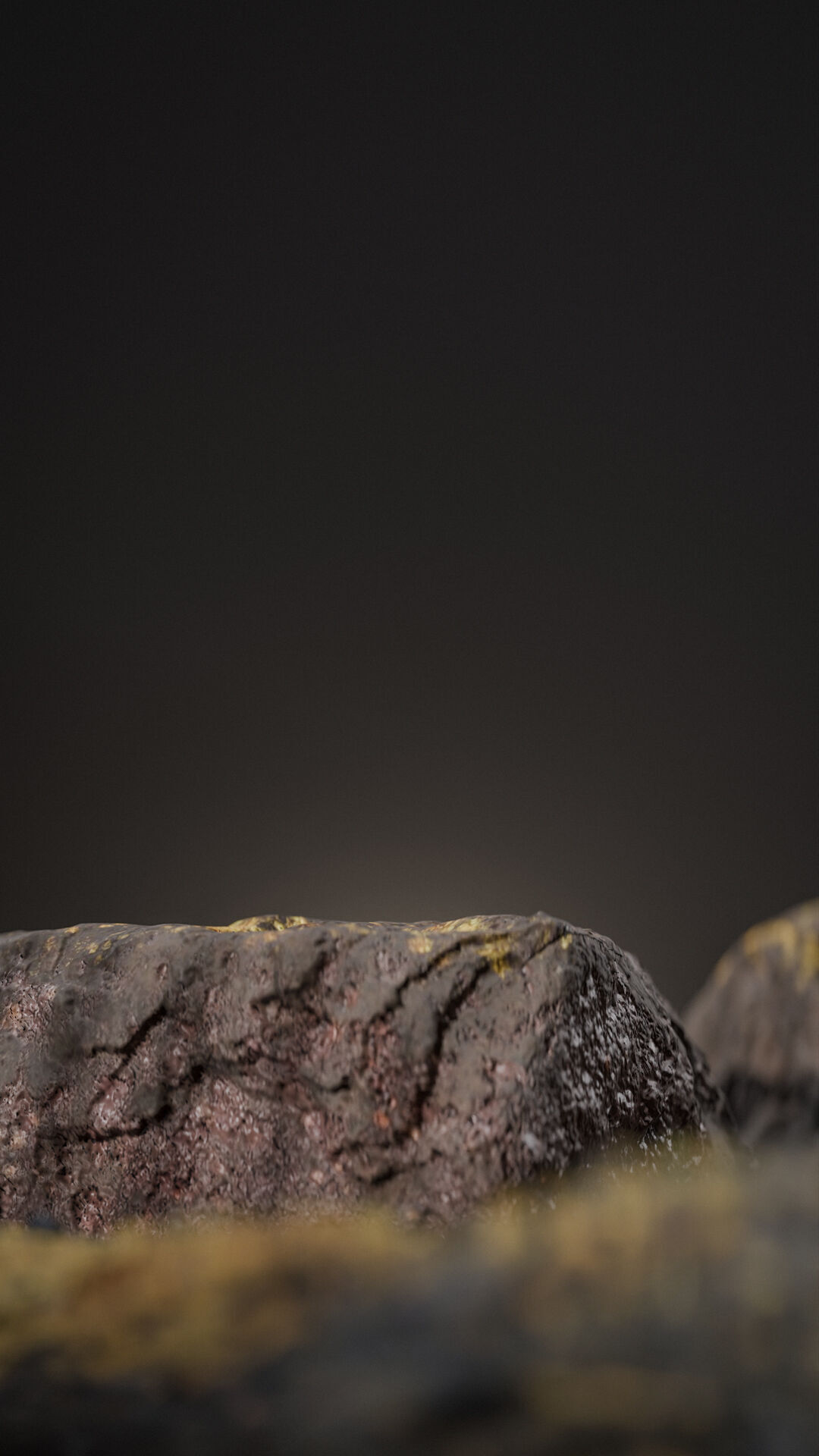 Bottle perfume on rocky surface Low-poly 3D model_54